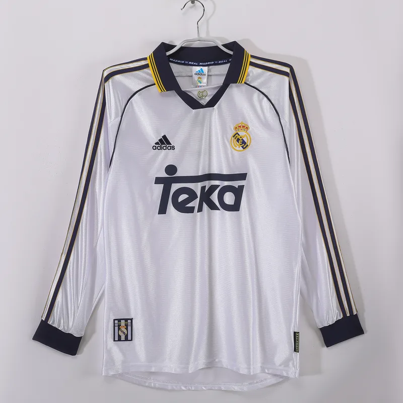 Camiseta Real Madrid 1998/00 LOCAL MANGA LARGA VERSION FAN